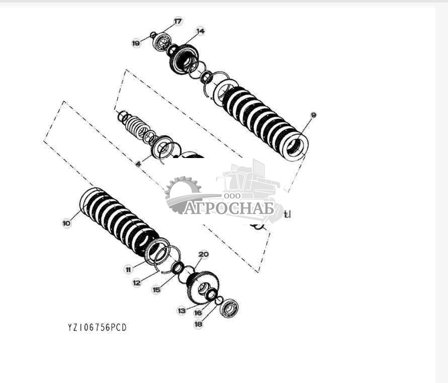 YZ106756 Узел третьей ступени 